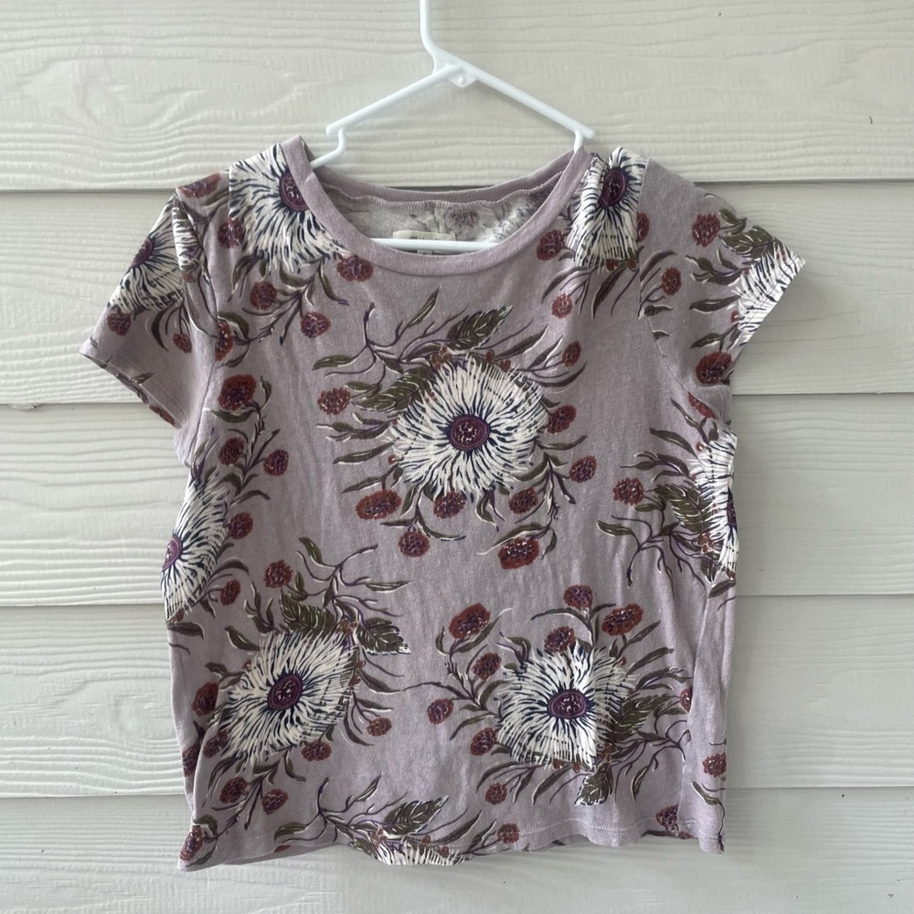 Madewell Floral Print Short Sleeve Tee - Size M